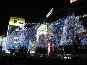 吉祥寺駅北口のイルミネーション