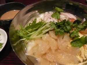 西安料理シーアン ヨドバシ吉祥寺店のさっぱり塩味スープの刀削麺ゴマだれ添え