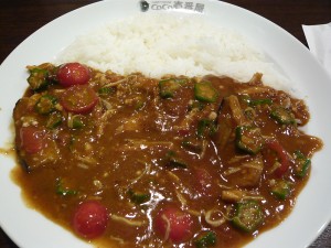 ココイチの夏野菜チキンカレー