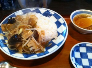 豚肉とザーサイの炒め餃子付き@一圓井の頭通り店