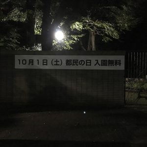 2016年、都民の日の井の頭公園